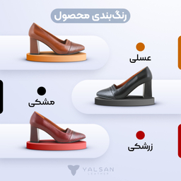 ست کیف و کفش زنانه چرم یلسان مدل Linda کد TARA-MRV-912-MSK