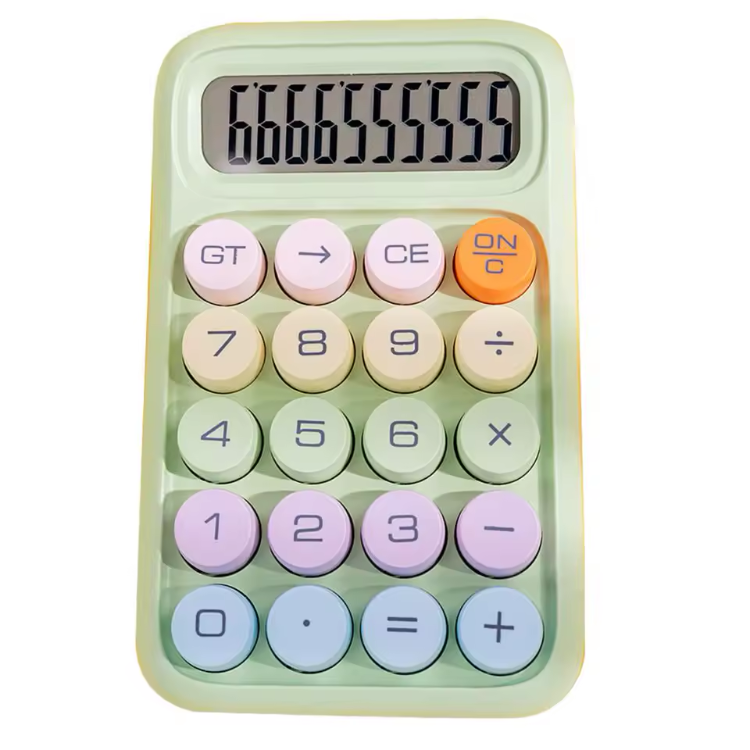 ماشین حساب رنگی مدل پاستلی