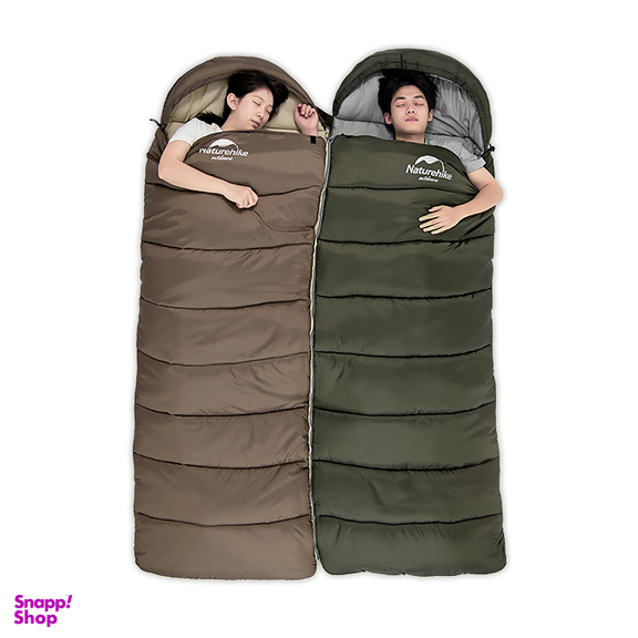 کيسه خواب 13- درجه نیچرهایک مدل U series Square With Hat cotton sleeping bag (U350) کد MSD07