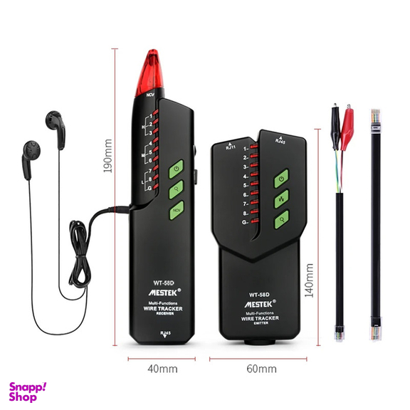 تستر کابل شبکه و ردیاب ولتاژ مستک مدل WT-58D