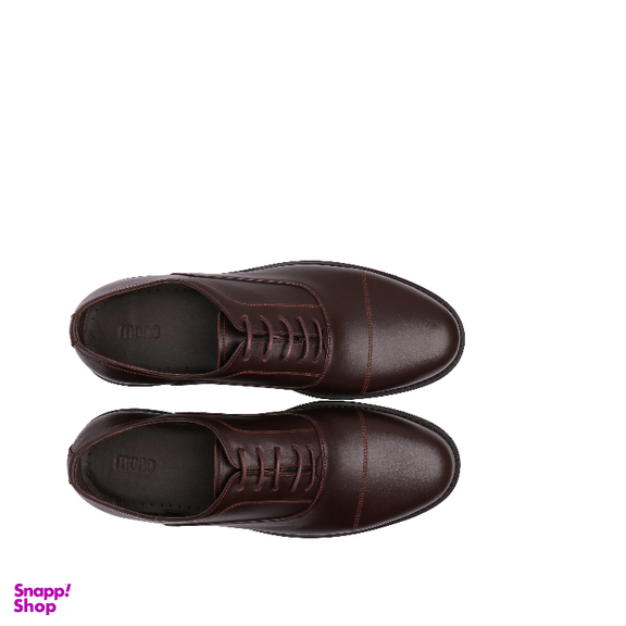 کفش رسمی آکسفورد مردانه چرم مونو کد J5529-088 رنگ قهوه ای