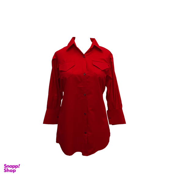 شومیز زنانه سپیدار کد 0056 رنگ زرشکی