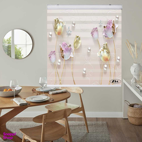 پرده زبرا زیو کد 3D1346 سایز 150x200 سانتی متر