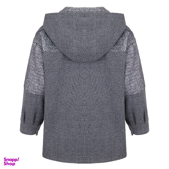 پالتو زنانه مدل ZITO494 رنگ خاکستری