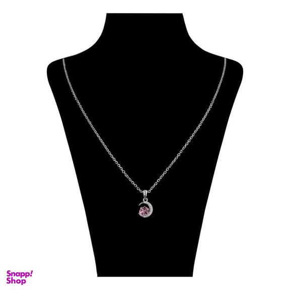 گردنبند نقره زنانه سواروسکی مدل ماه و مکعب کد 674913
