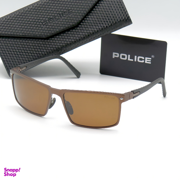 عینک آفتابی مردانه پلیس مدل ویفرر POLICE XD476 رنگ قهوه ای