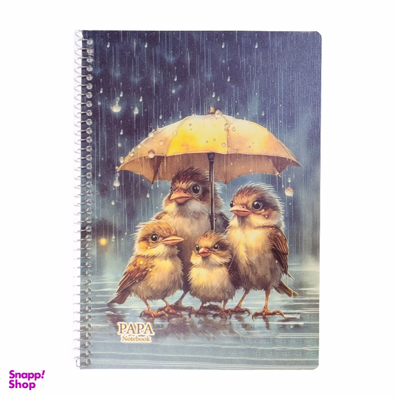 دفتر مشق 100 برگ پاپا مدل papanotejoje100