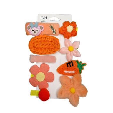گیره مو دخترانه کد Dinky166 بسته 9 عددی