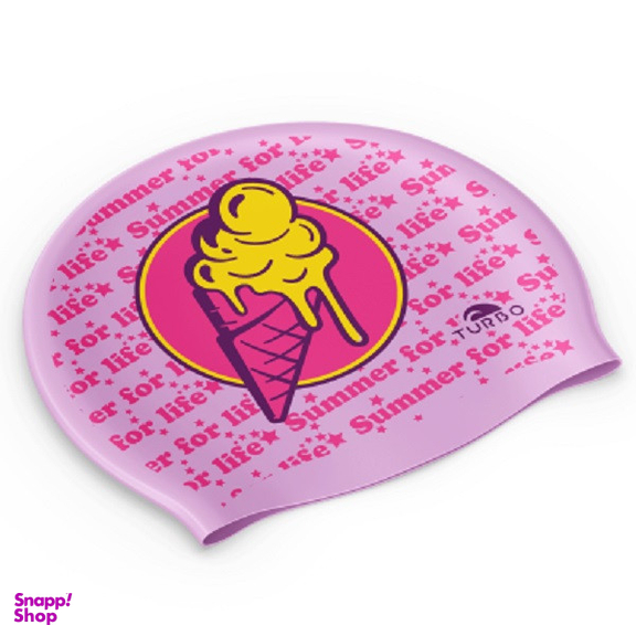 کلاه شنا توربو مدل Ice Cream