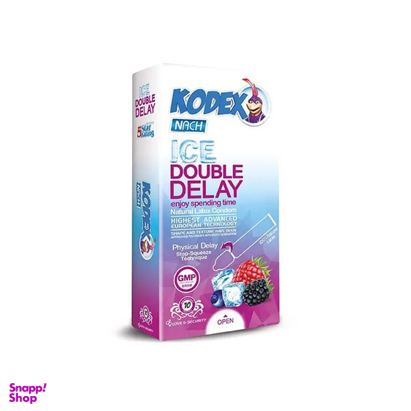 کاندوم تاخیری کدکس مدل double delay بسته 12 عددی