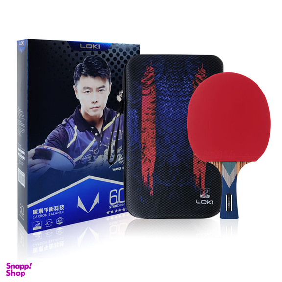 راکت پینگ پنگ لوکی مدل کربن بالانس 6 ستاره کد 69