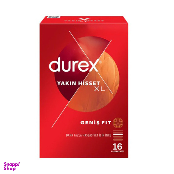 کاندوم دورکس مدل YAKIN HISSET XL بسته 16 عددی