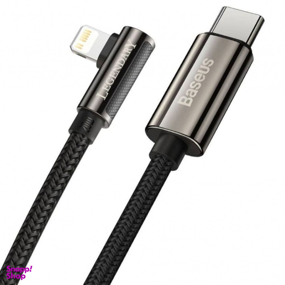 کابل شارژ لایتنینگ به Type-C باسئوس مدل Legend Mobile Game Elbow Cable CATLCS-01 طول 1 متر