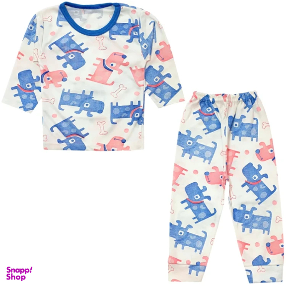 ست تیشرت آستین بلند و شلوار راحتی نوزادی مدل هاپو کد 4161 رنگ سفید