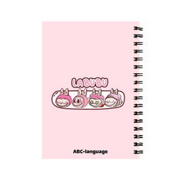 دفتر زبان 60 برگ طرح عروسک لبوبو کد 025