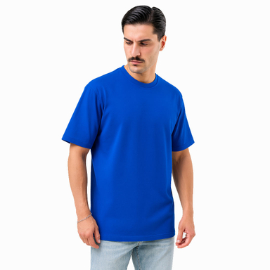 تیشرت مردانه مدل Basic رنگ آبی کاربنی