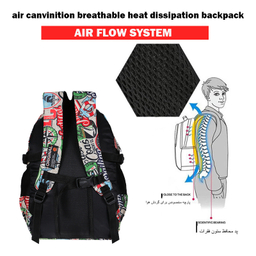 کوله پشتی توریث مدل KW-8000 به همراه جامدادی