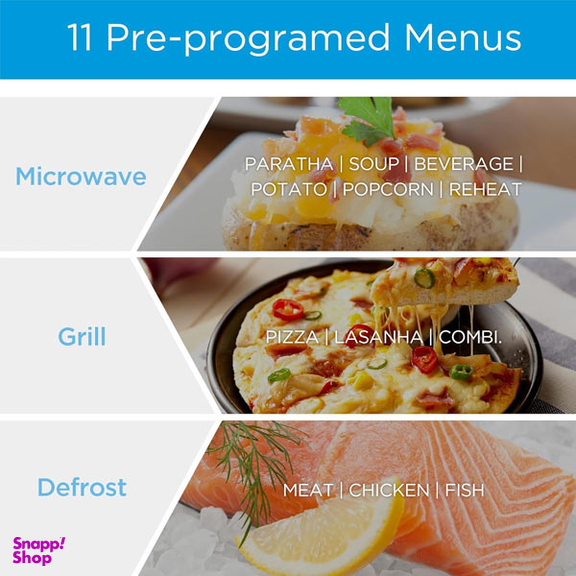 مایکروویو دارای گریل لمسی میدیا مدل EG9P032MX