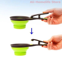 پیمانه غذای سگ و گربه مدل تاشو کد 97 سایز M