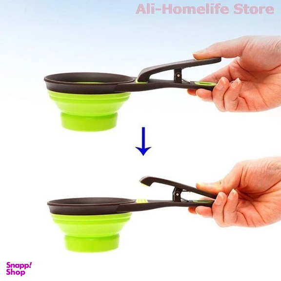 پیمانه غذای سگ و گربه مدل تاشو کد 97 سایز M