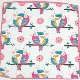 مینی اسکارف دخترانه طرح پرنده کارتونی کد 1035