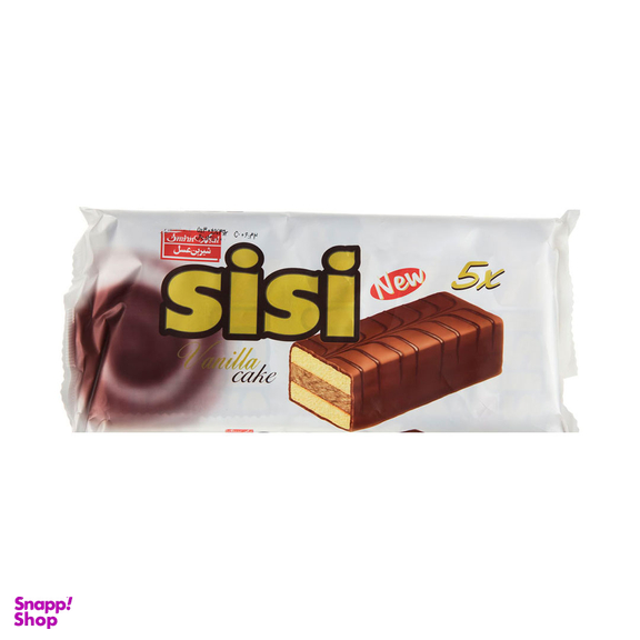 کیک روکش کاکائو سی سی شیرین عسل وزن 30 گرم بسته 5 عددی