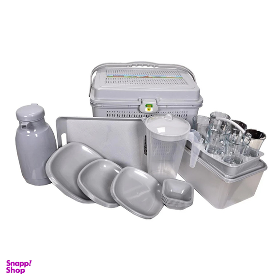 سبد پیک نیک مدل صحرا مجموعه 98 پارچه