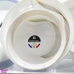 بشقاب میوه‌ خوری گلدن اپال مدل شمل استراکچر میوه بسته 6 عددی