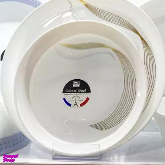 بشقاب میوه‌ خوری گلدن اپال مدل شمل استراکچر میوه بسته 6 عددی