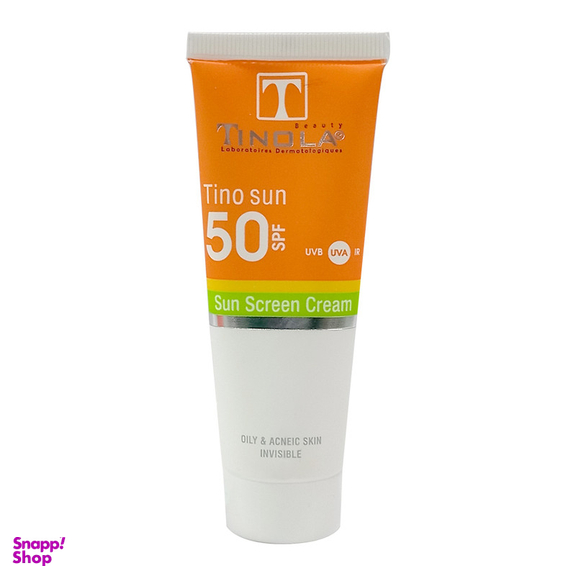 کرم ضد آفتاب بدون رنگ تینولا بیوتی SPF 50 مدل 001  مناسب پوست های چرب و معمولی حجم 40 میلی لیتر