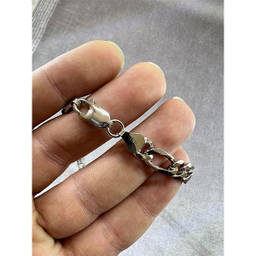 زنجیر نقره مردانه مدل پهن کد 698522