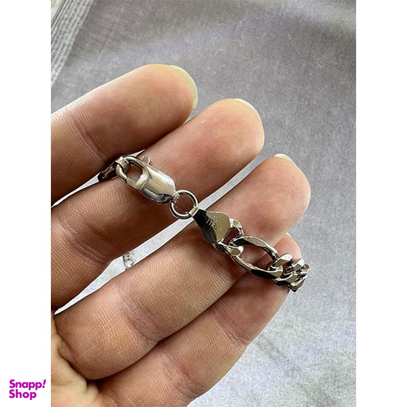 زنجیر نقره مردانه مدل پهن کد 698522