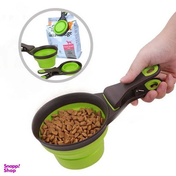 پیمانه غذای سگ و گربه مدل تاشو کد 97 سایز L