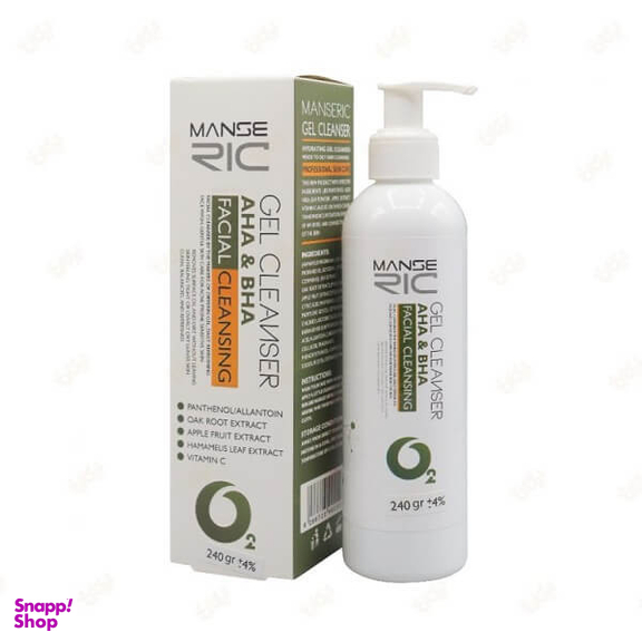 ژل پاک کننده مانسریک مدل AHA & BHA حجم 250 میلی لیتر