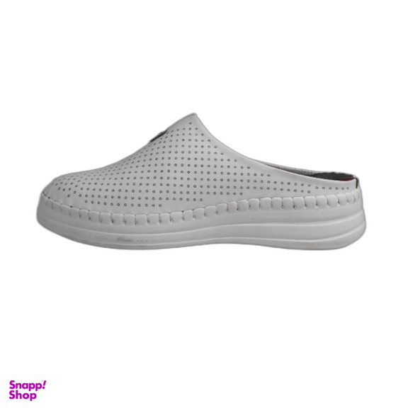 دمپایی طبی زنانه جلو بسته شهرام طب کد 3033 رنگ سفید