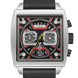 ساعت عقربه ای مردانه اکستری کد X6076-A مشکی نقره ای