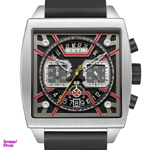 ساعت عقربه ای مردانه اکستری کد X6076-A مشکی نقره ای