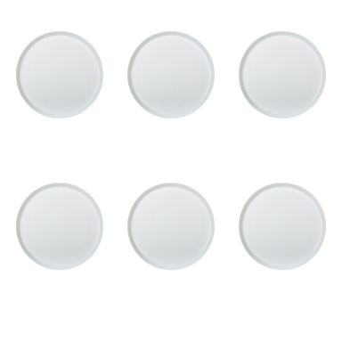 بشقاب زی مدل فرم اس سایز 12 سفید درجه عالی بسته شش عددی