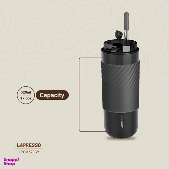 ماگ و فلاسک حرارتی با فیلتر دمنوش لپرسو مدل LPCM520GD گنجایش ۵۲۰ میلی لیتر
