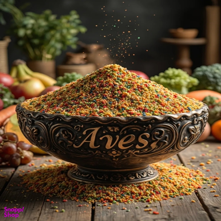 غذای میکس میوه‌جات طوطی سانان آوس تروپیکن وزن 453 گرم