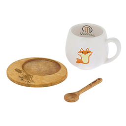 ست ماگ مکنوس کد 1008 همراه با قاشق وزیرلیوانی