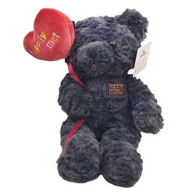 عروسک ناب سل مدل خرس پولیشی طرح Happily met ارتفاع 35 سانتی متر