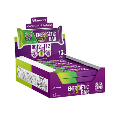 انرژی بار شکلاتی وایتامیل کارن بسته 12 عددی