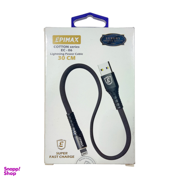 کابل شارژ 5 آمپر USB به Lightning اپیمکس مدل EC-06 طول 30 سانتی متر