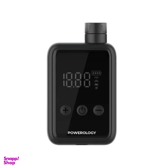 کمپرسور باد خودرو پاورولوژی مدل Powerology Super Compact Tire Inflator P25CMAPBK
