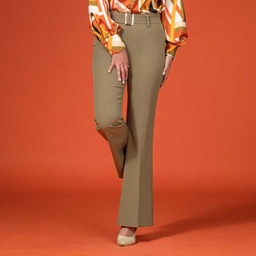 شلوار زنانه برنس مدل کامیلا رنگ سبز سدری