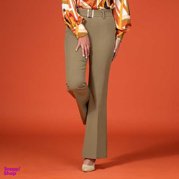 شلوار زنانه برنس مدل کامیلا رنگ سبز سدری