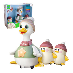 اردک و جوجه موزیکال هولی تویز سنسور دار مدل Musical Waddling Duck Family HE9987