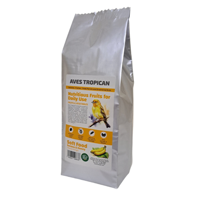 غذای نرم پرندگان زینتی آوس تروپیکن مدل سافت موز و عسل وزن 453 گرم