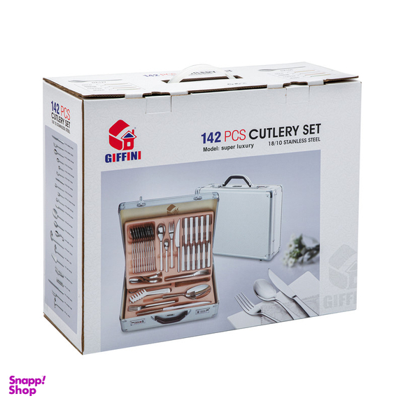 سرویس قاشق و چنگال 142 پارچه جی فی نی مدل 605-LUXURY